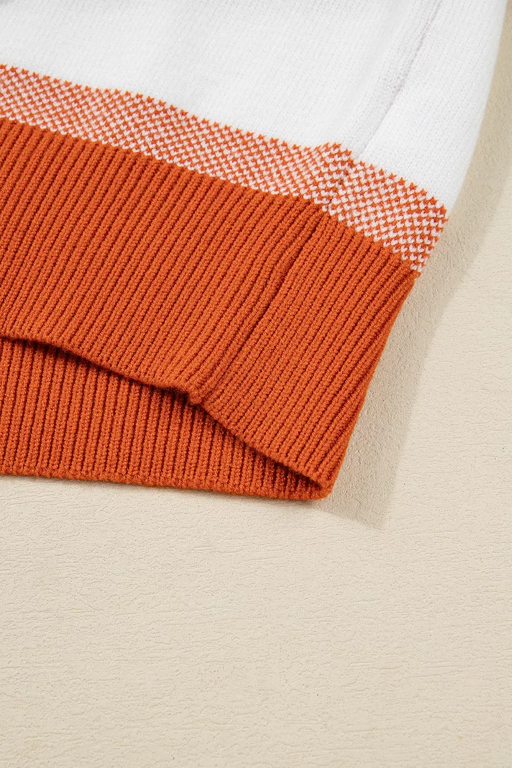 Color Block Round Neck Tunic Sweater, image 12