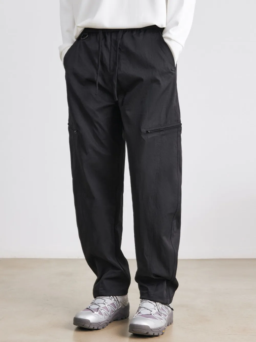 Men's Drawstring Wide Leg Pants, image 5