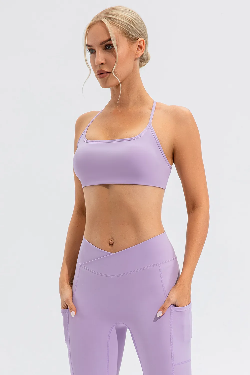 Crisscross Spaghetti Strap Active Cami, image 22