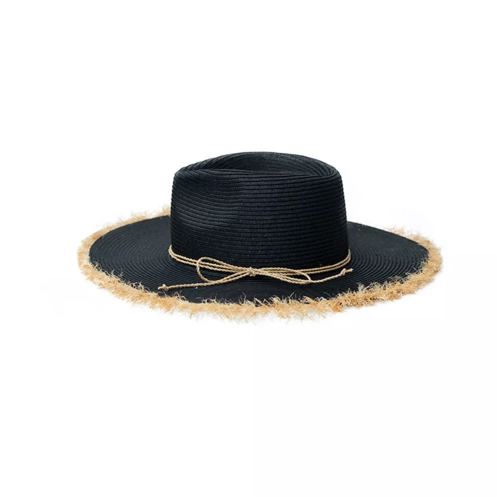 Frayed Brim Straw Hat, image 6