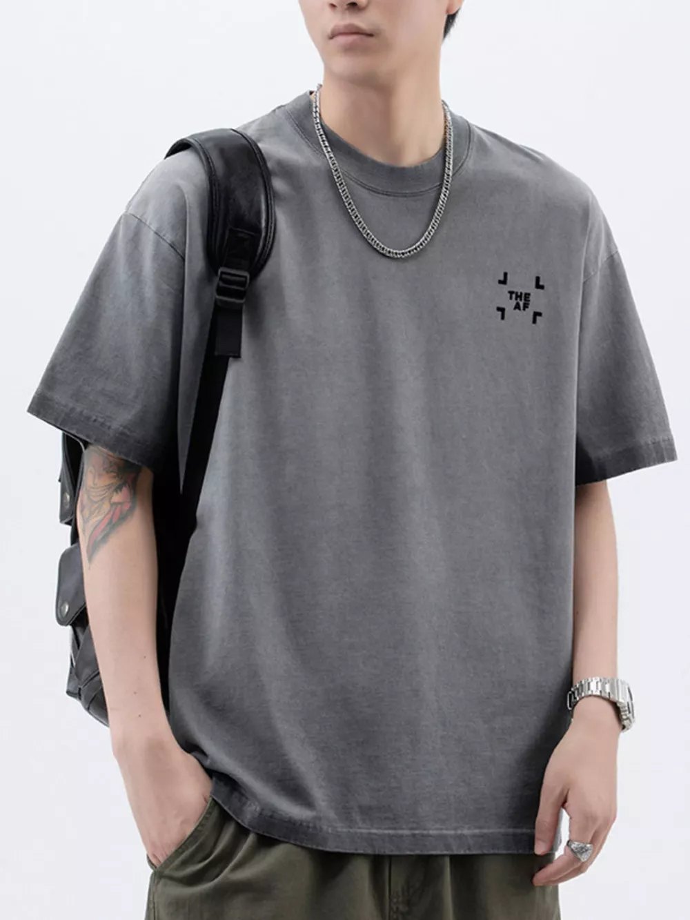 Men's Plus Size Round Neck Short Sleeve T-Shirt