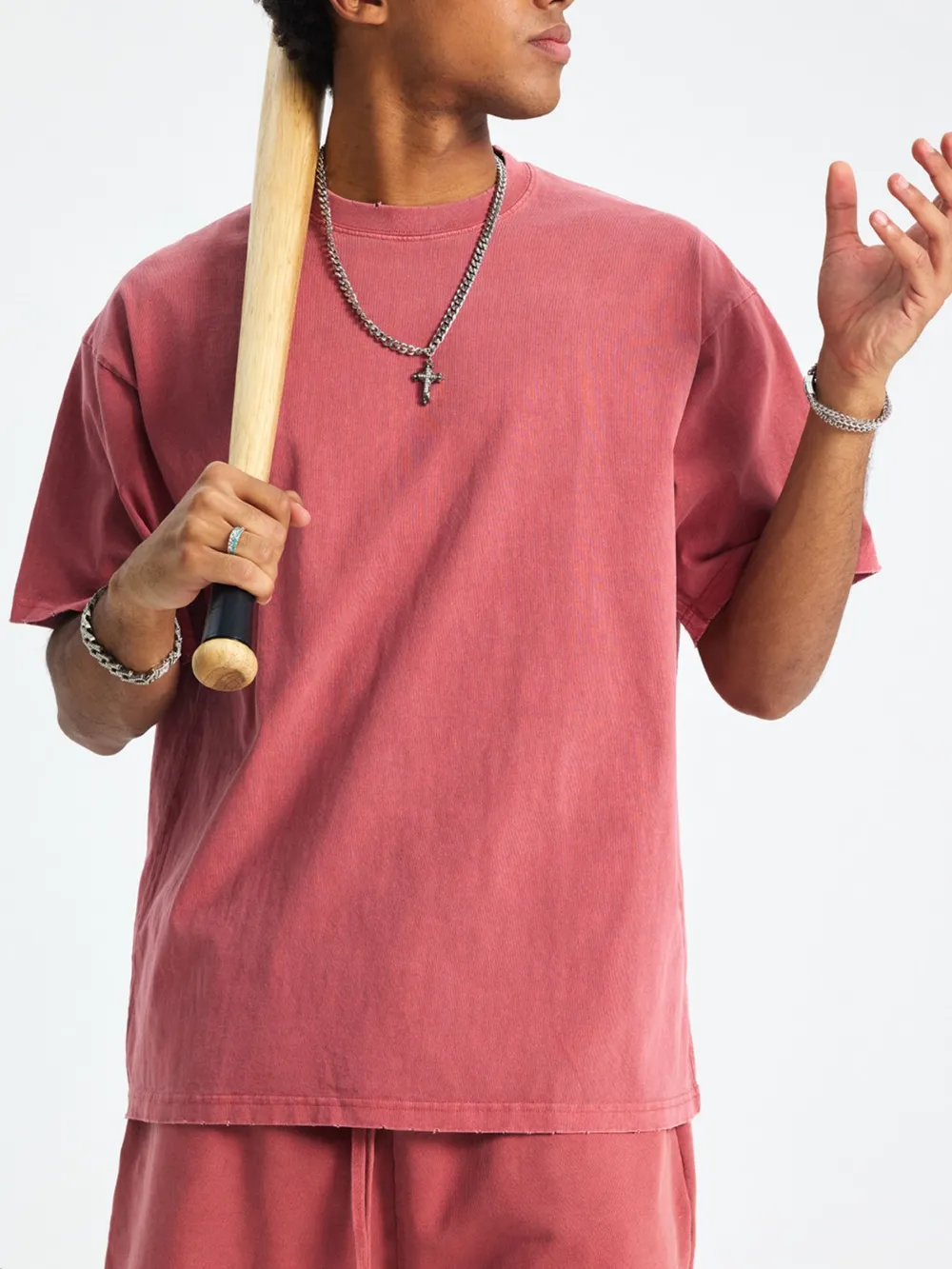 Men's Casual Oversized Cotton T-Shirt, image 9