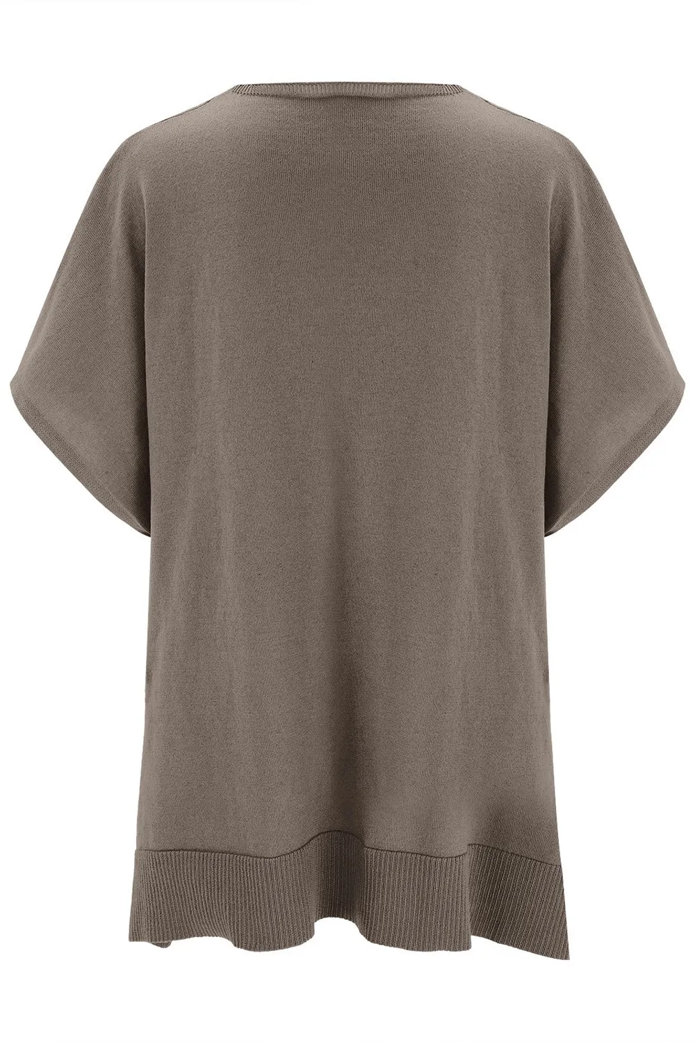 Slit V-Neck Half Sleeve Knit Top, image 7