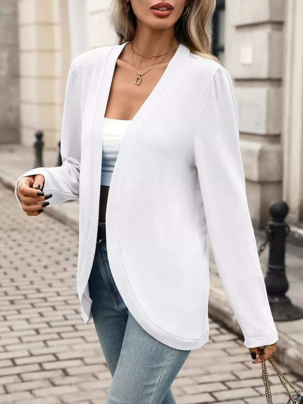 Open Front Long Sleeve Cardigan, image 23