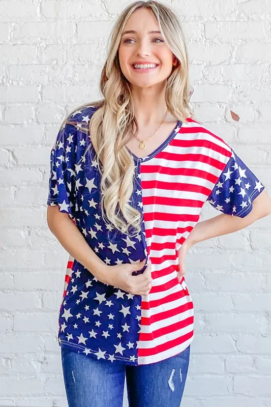 American Flag Short Sleeve Top, image 7
