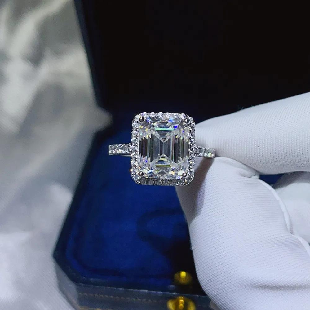 5 Carat Moissanite 925 Sterling Silver Ring, image 6