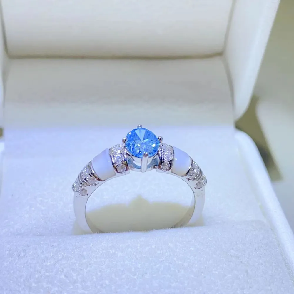 1 Carat Moissanite 925 Sterling Silver Ring, image 8