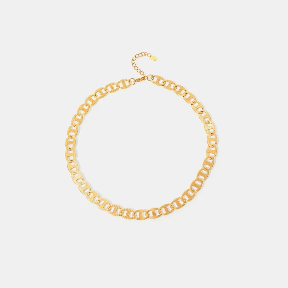 18K Gold-Plated Stainless Steel Chain Necklace, image 5