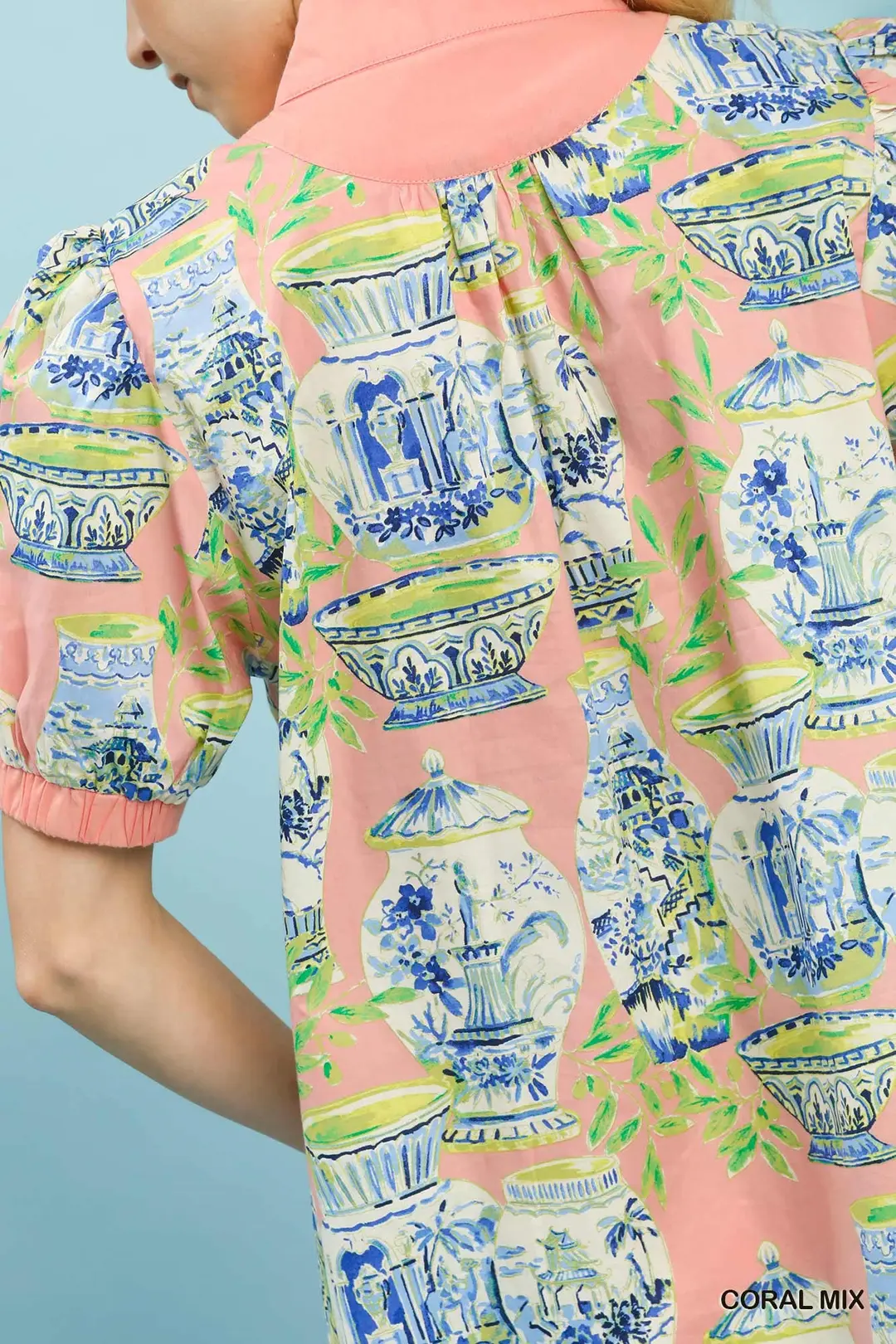 Abstract Print V-Neck Top, image 4