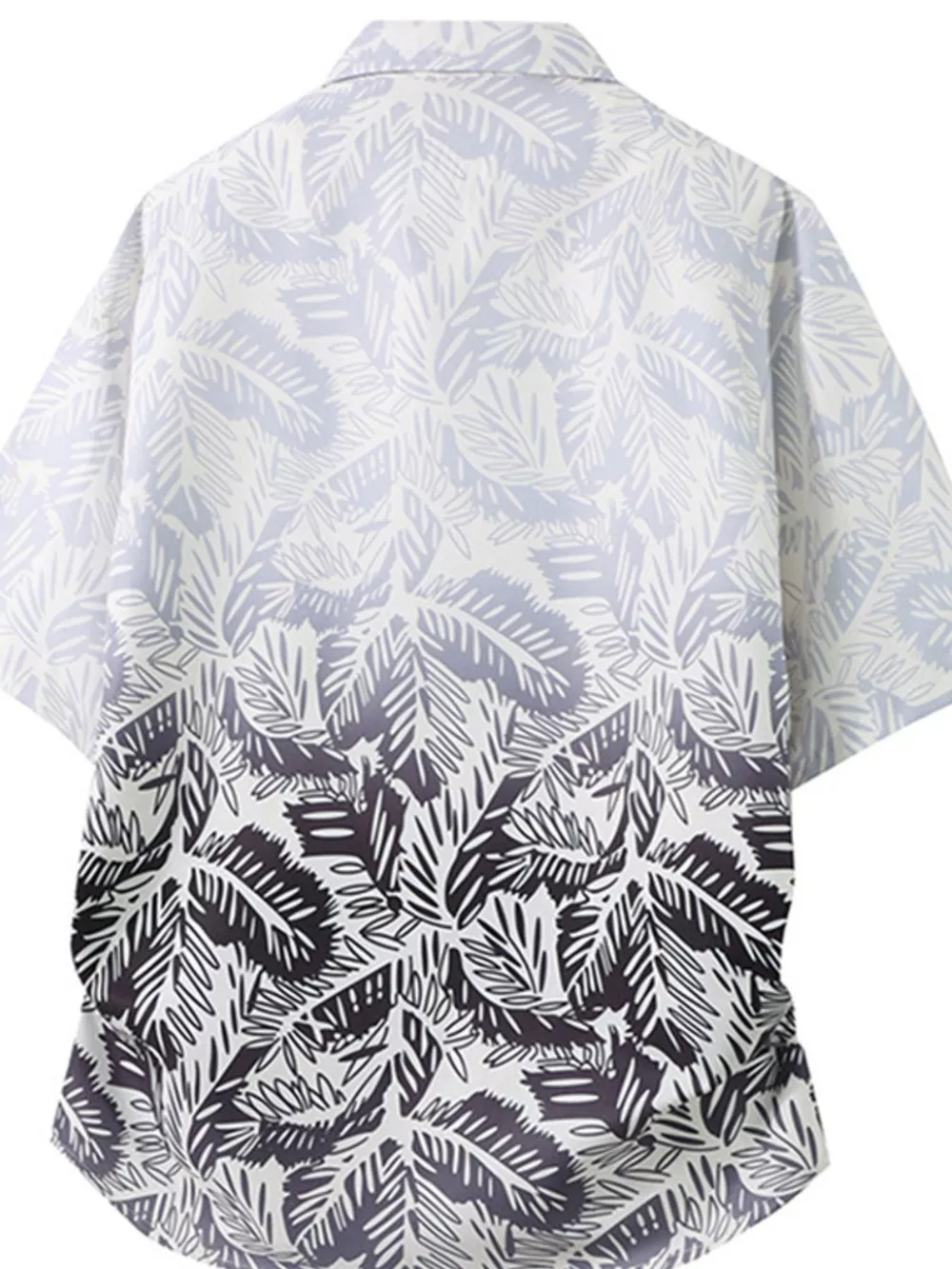 Men's Plus Size Tropical Print Short Sleeve Casual Shirt, image 10