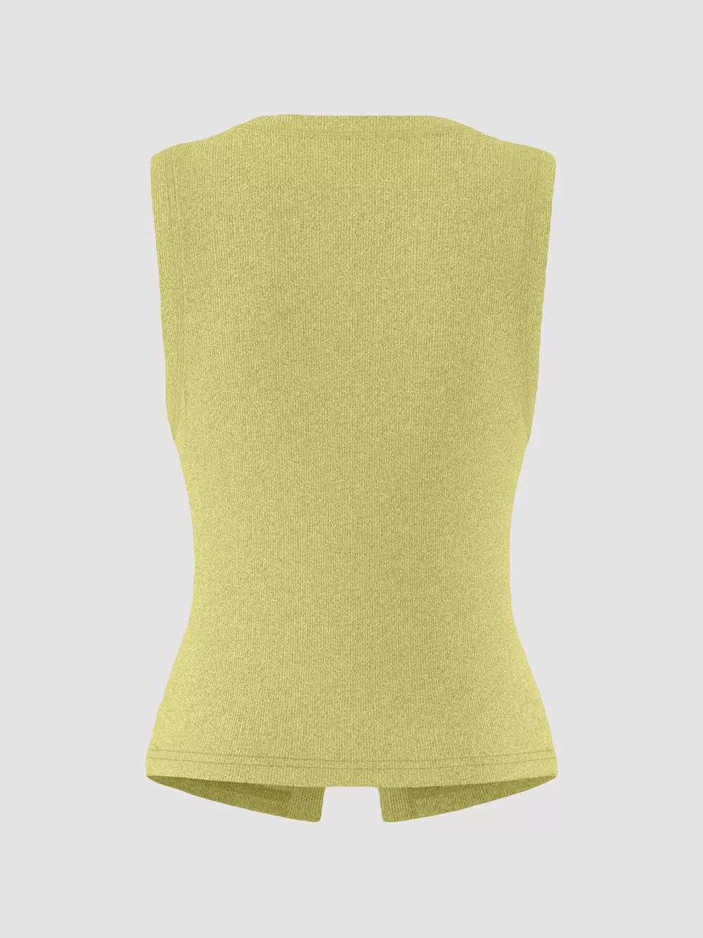 Ribbed Button-Front Sleeveless Tank, image 6