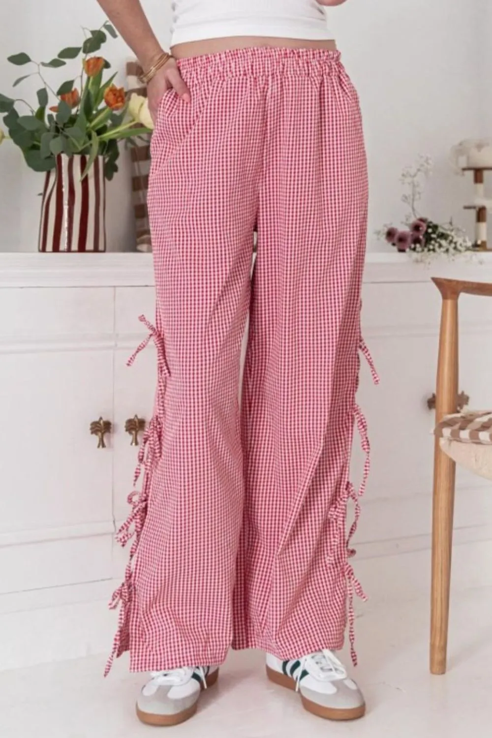 Side Tied Pants with Pockets, image 12