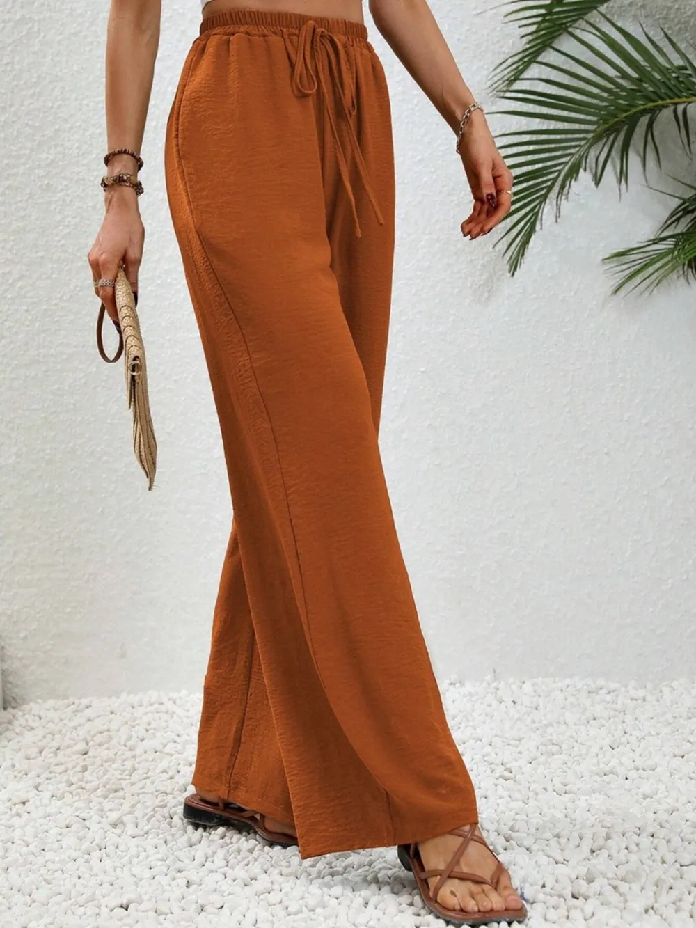 Wide Leg Drawstring Pants, image 27