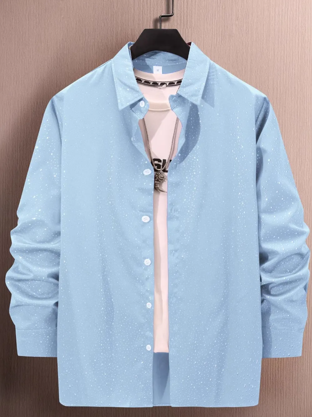 Men's Full Size Button Up Long Sleeve Shirt Plus Size, image 2
