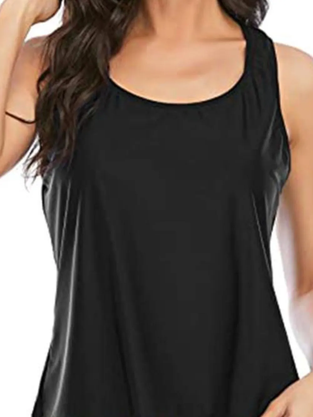 Cutout Printed Round Neck Three-Piece Swim Set, image 16