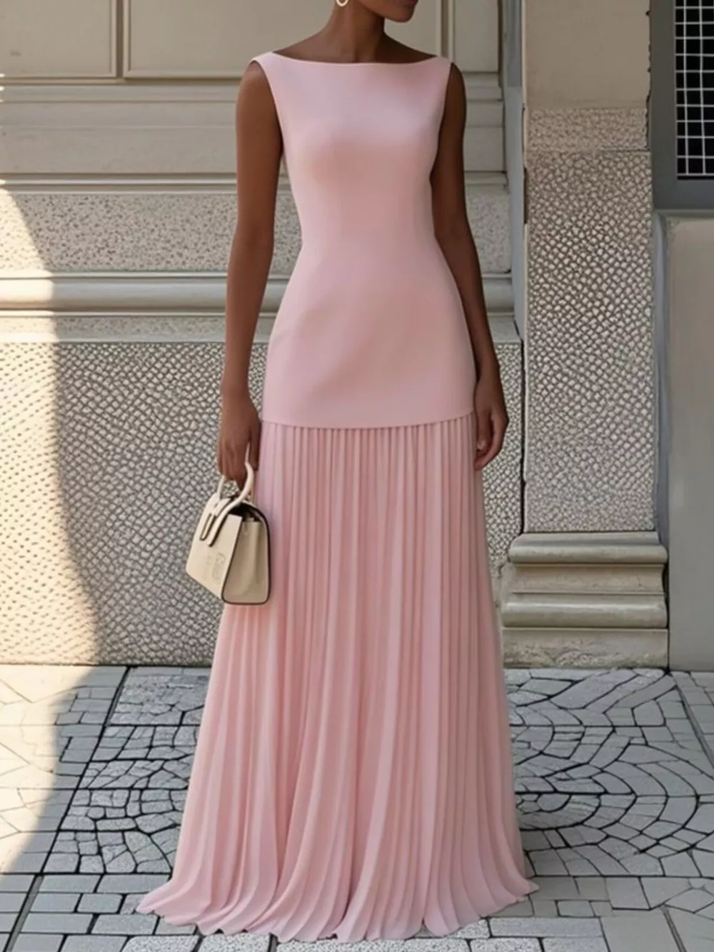 Full Size Sleeveless Top and Pleated Maxi Skirt Set Plus Size, image 8