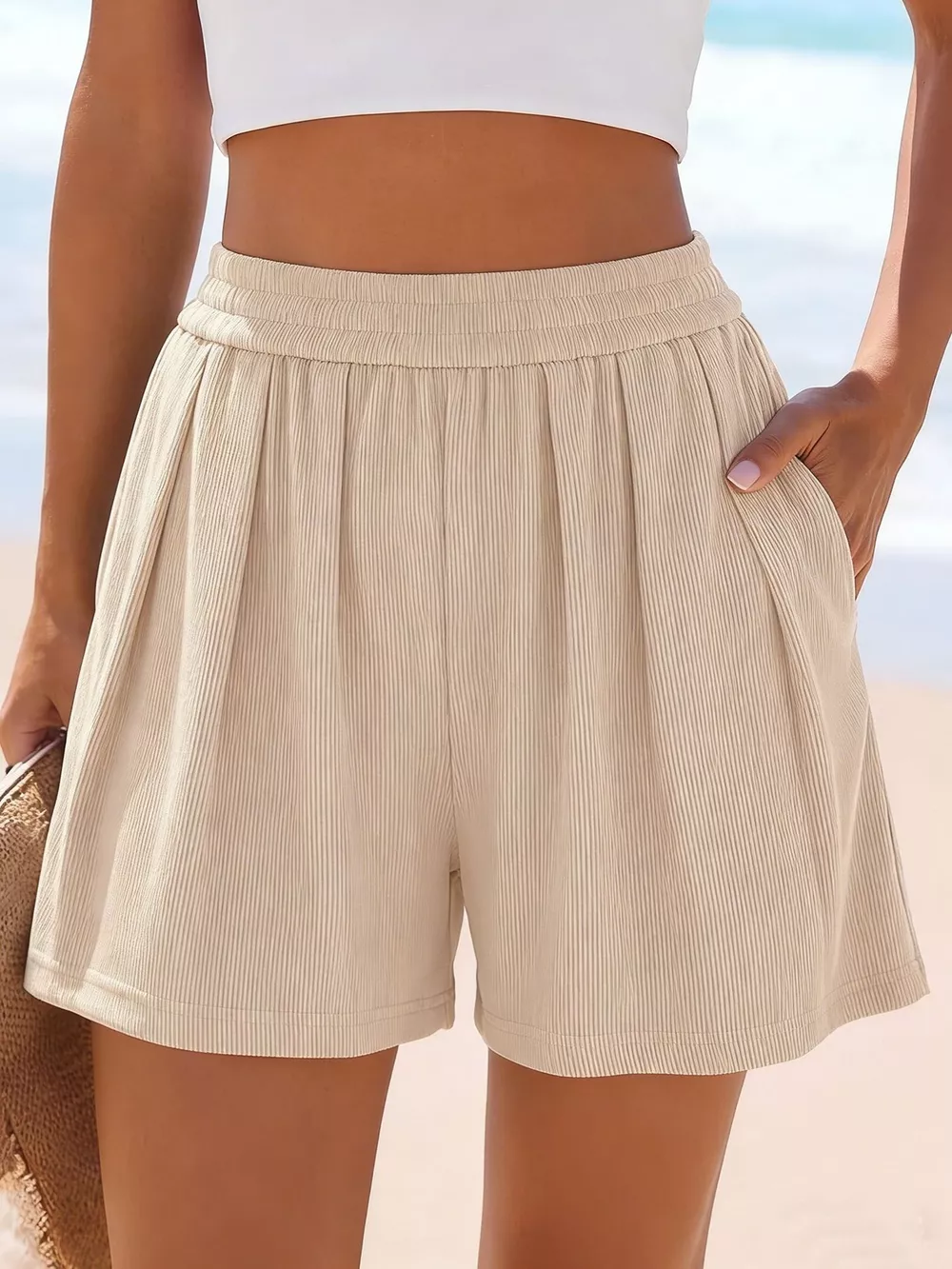 High-Waisted Shorts, image 2
