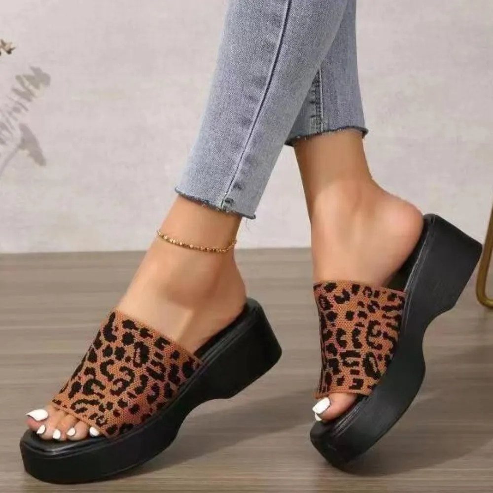 Open Toe Platform Cloth Sandals, image 8
