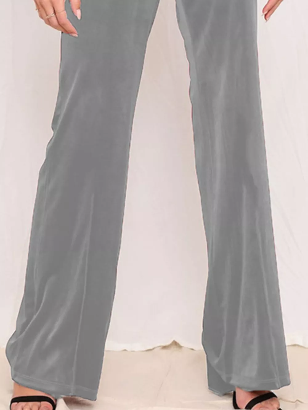 Full Size Velvet Wide Leg Pants Plus Size, image 12
