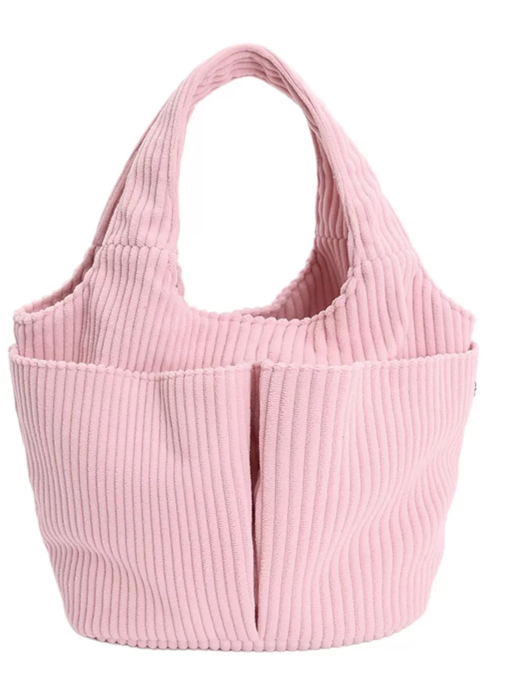 Corduroy Solid Color Handbag, image 5