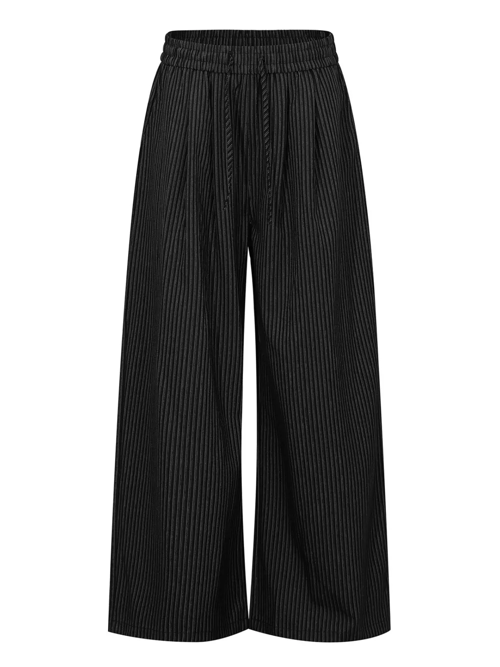 Men's Striped Wide-Leg Drawstring Pants, image 3