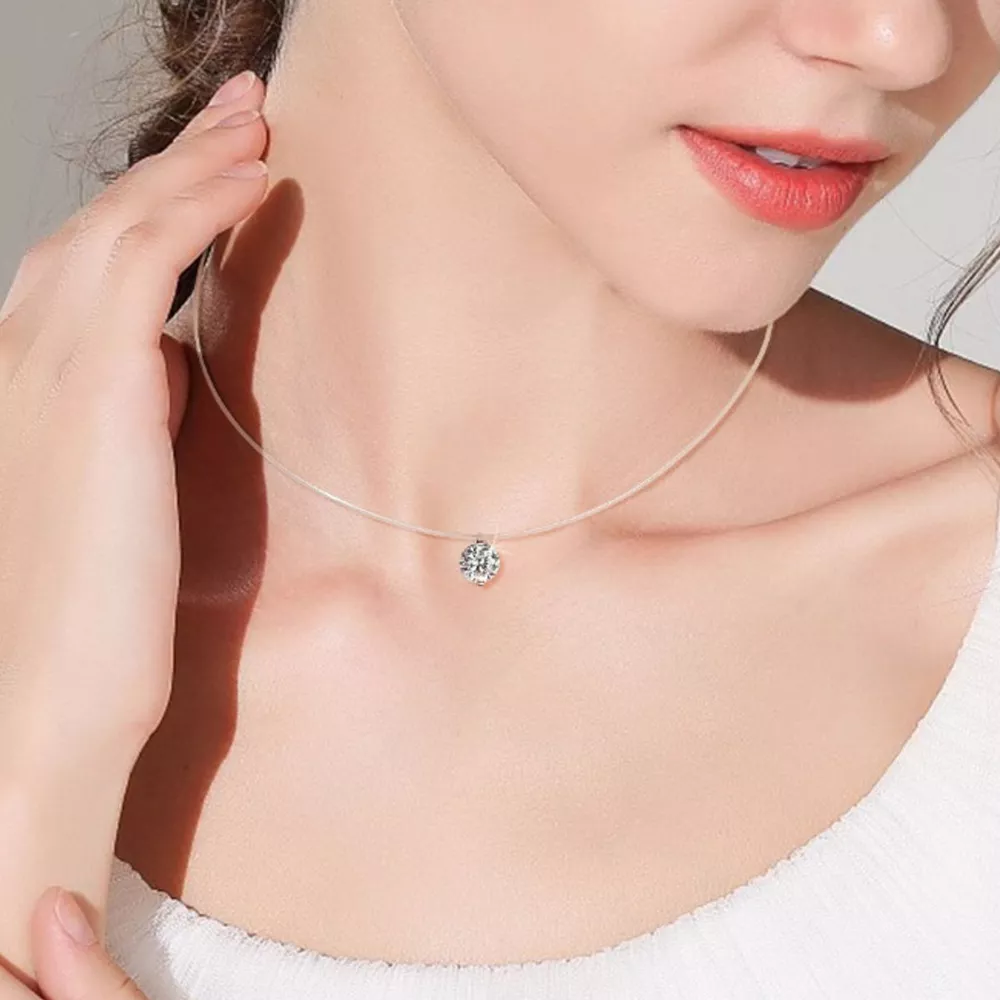 3 Carat Moissanite 925 Sterling Silver Necklace, image 7