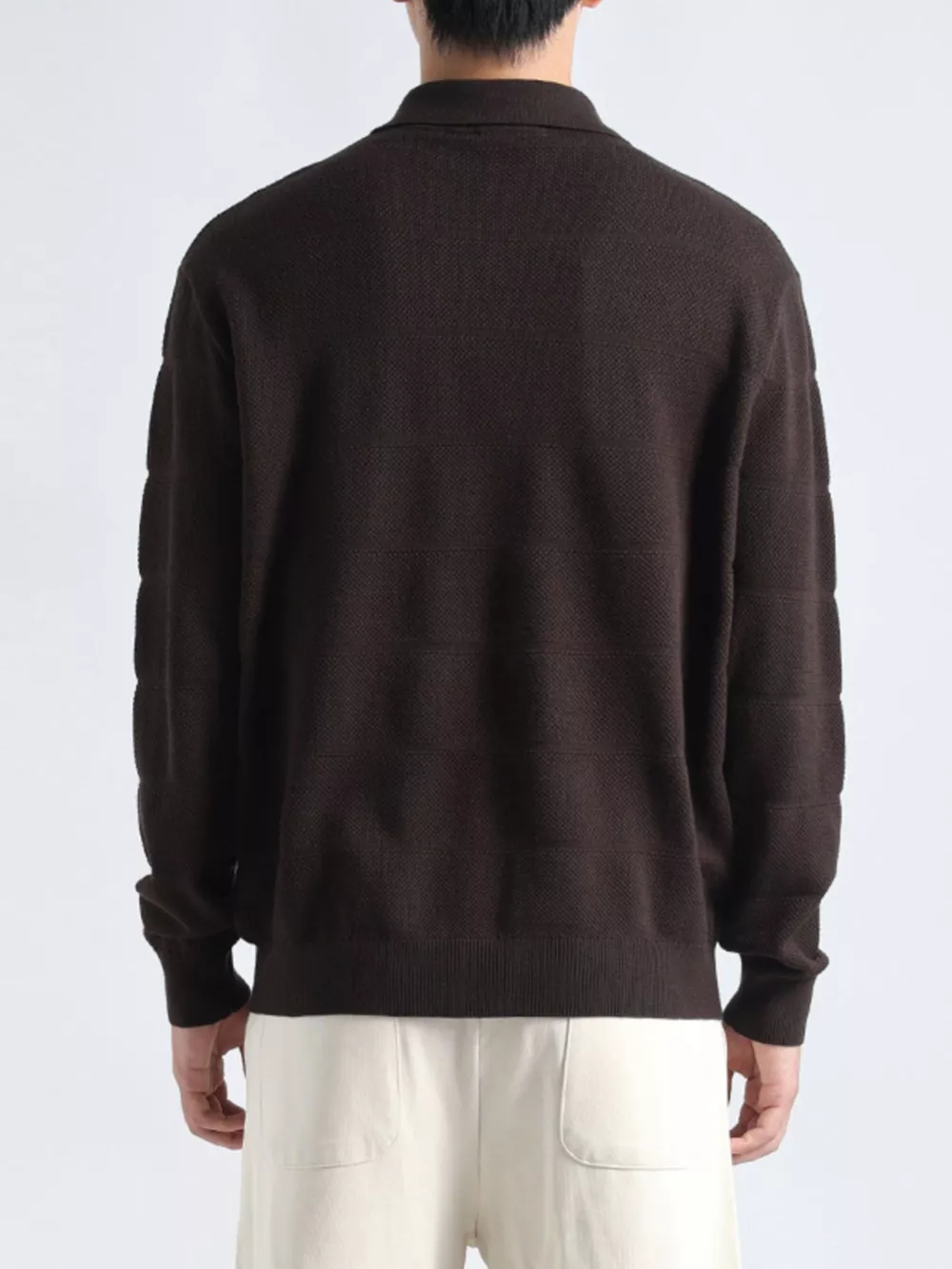 Men's Plus Size Button Detail Long Sleeve Knit Top, image 7