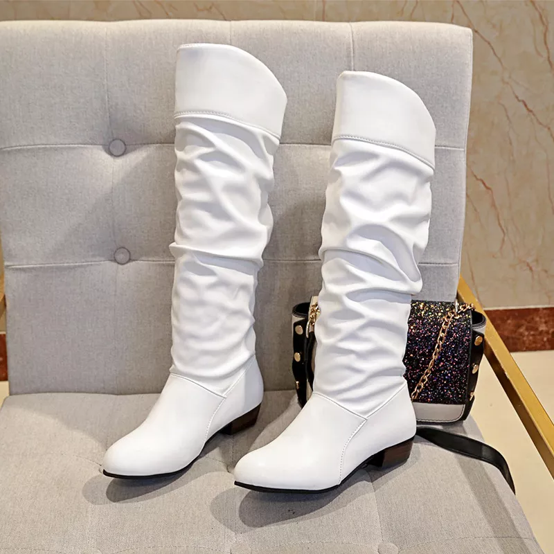 Slouch Block Heel Boots, image 10