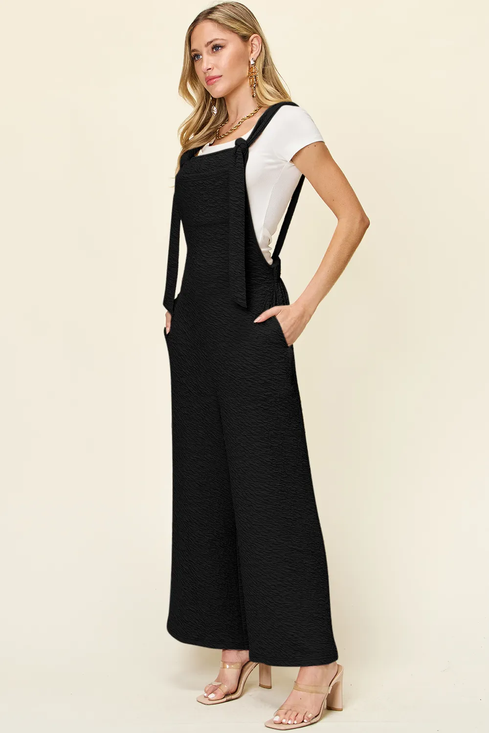 Full Size Sleeveless Wide Leg Jumpsuit, image 3