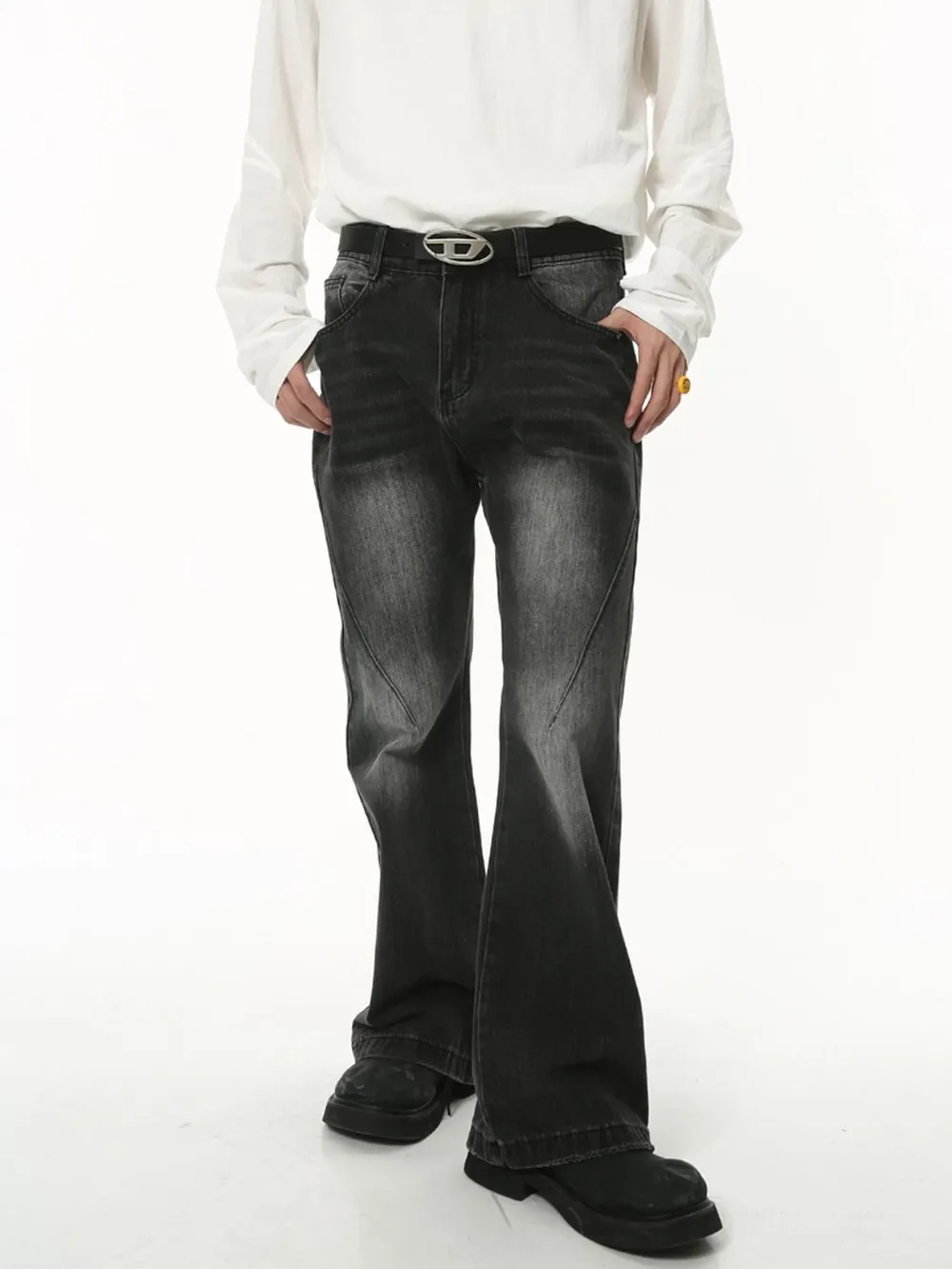 Men's Mid Rise Jeans with Pockets