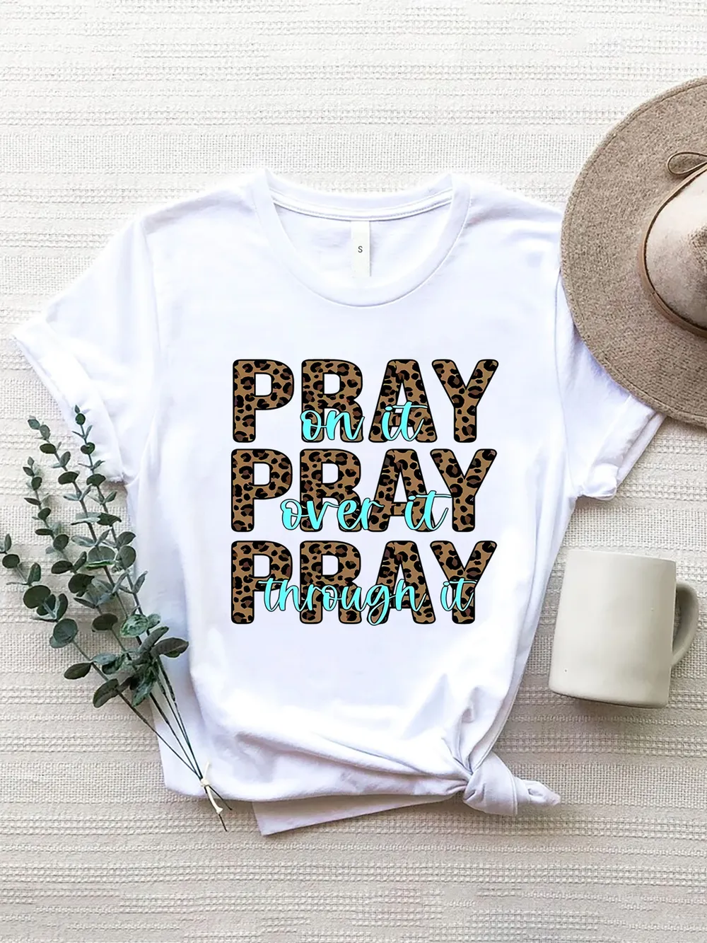 Letter Graphic Round Neck Short Sleeve T-Shirt, image 24