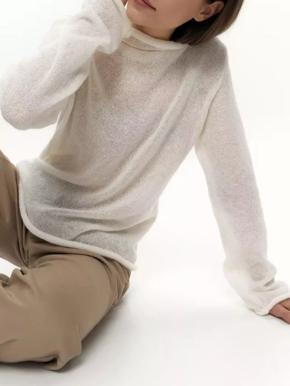 Mock Neck Long Sleeve Sweater, image 4