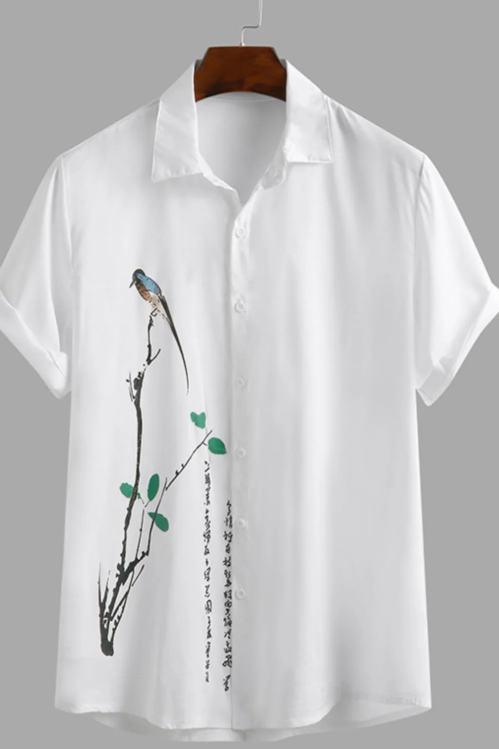 Men's Full Size Button Up Short Sleeve Shirt Plus Size, image 2