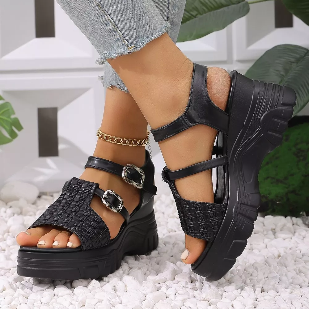 Open Toe Wedge Sandals, image 8