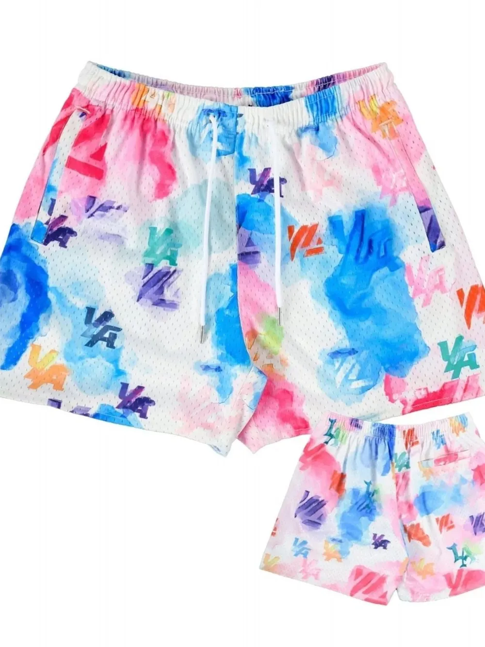 Men's Plus Size Drawstring Printed Shorts, image 7