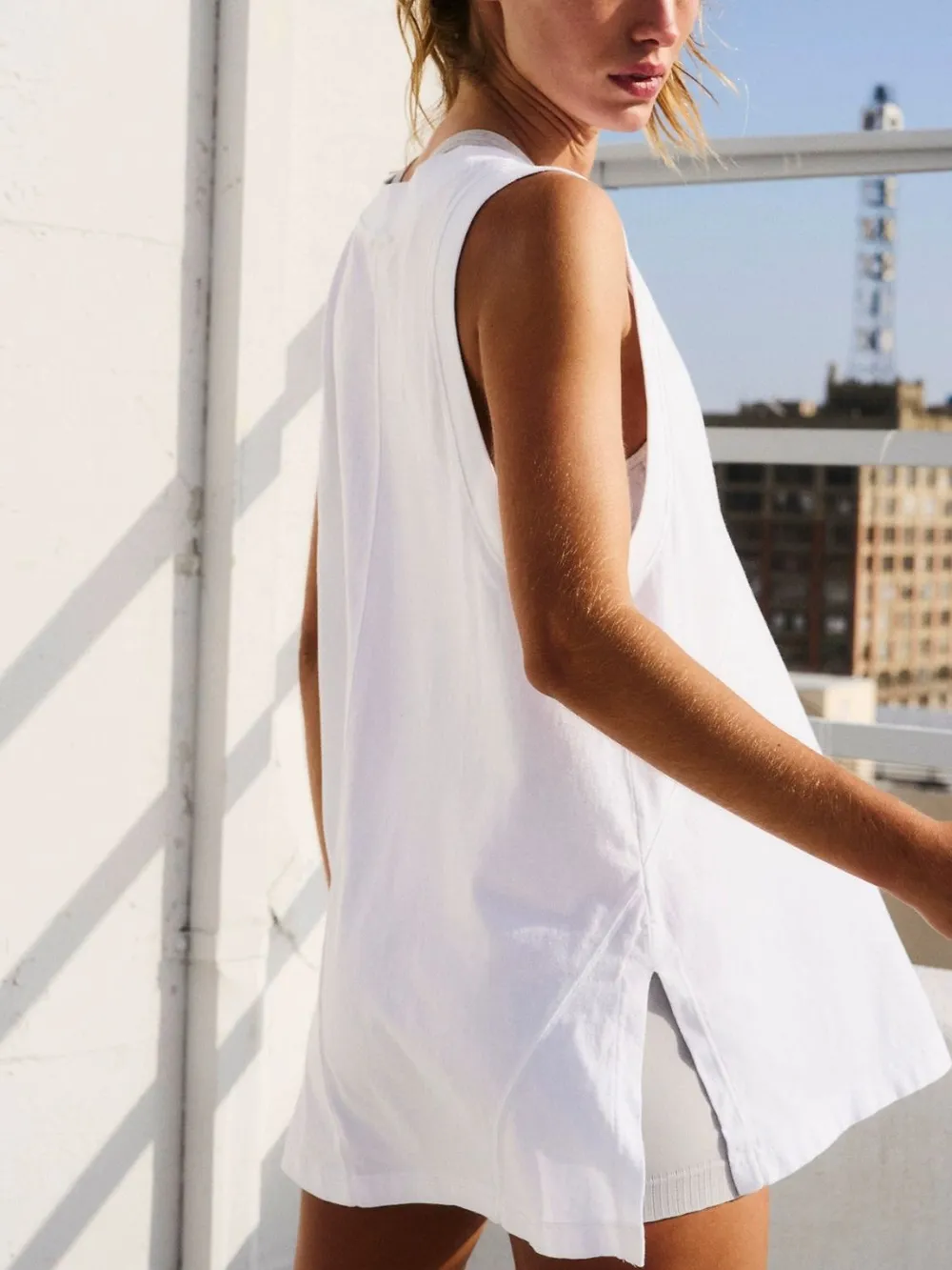 Side Slit V-Neck Tank, image 6