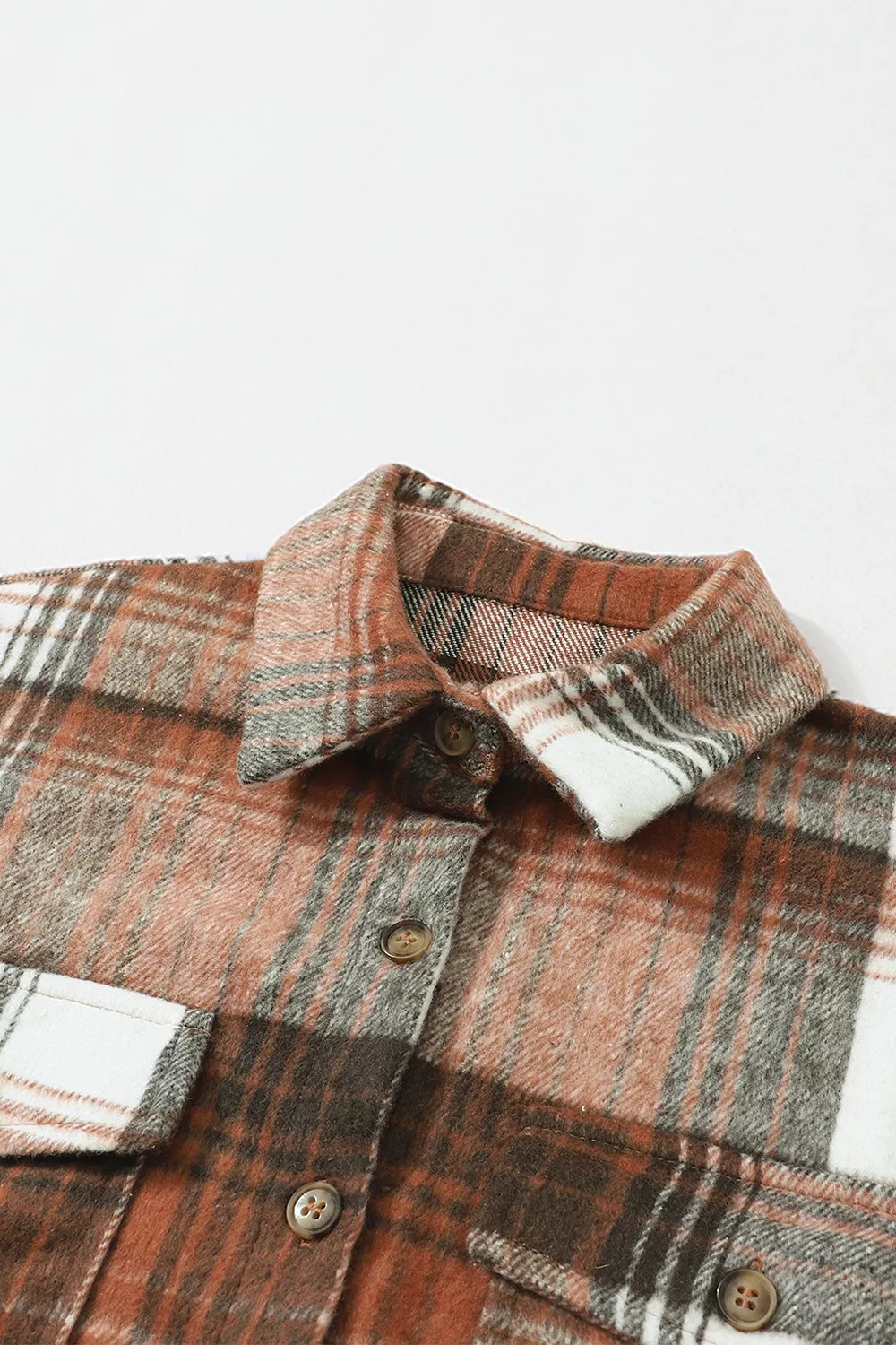 Plaid Button Up Shacket, image 9