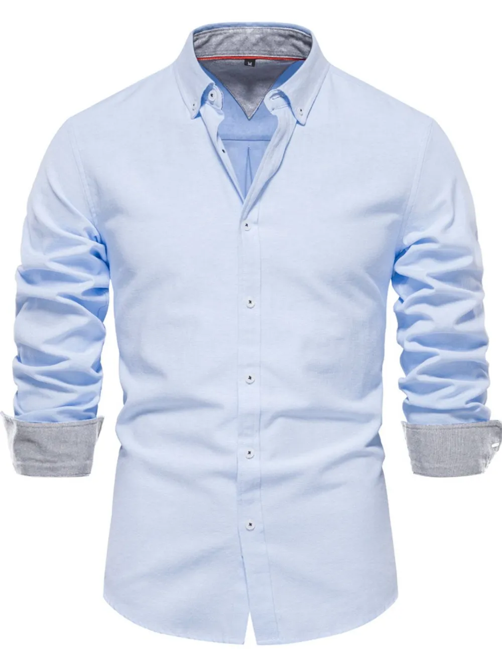 Men's Button Down Collared Neck Shirt, image 9