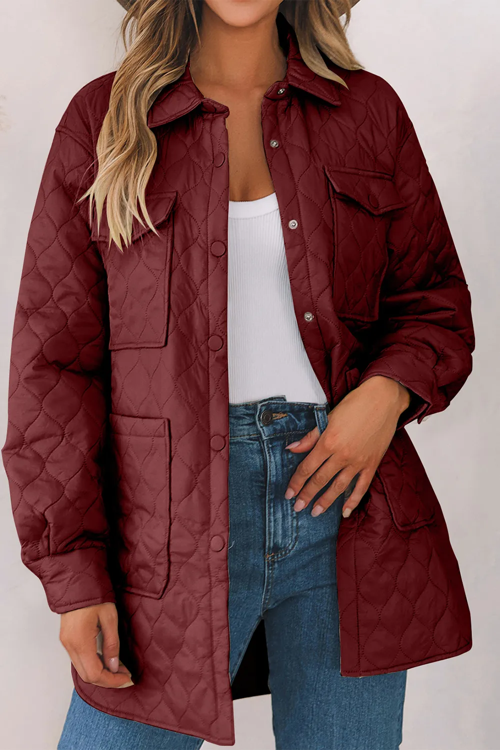 Snap Down Collared Winter Coat, image 19