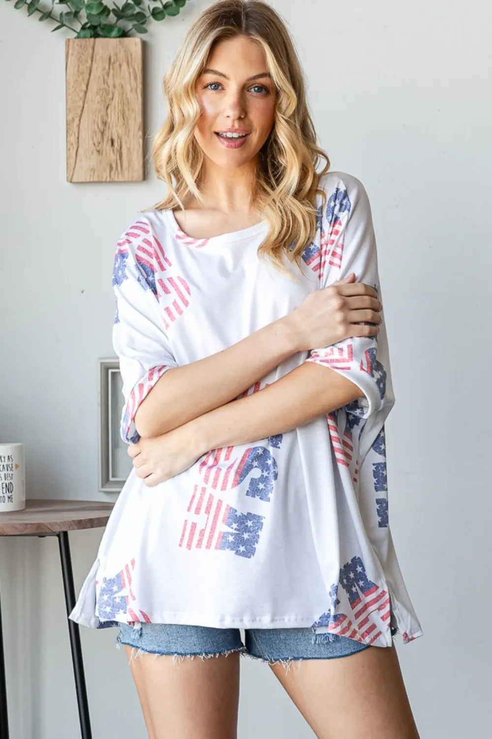 Letter Graphic Round Neck T-Shirt, image 5
