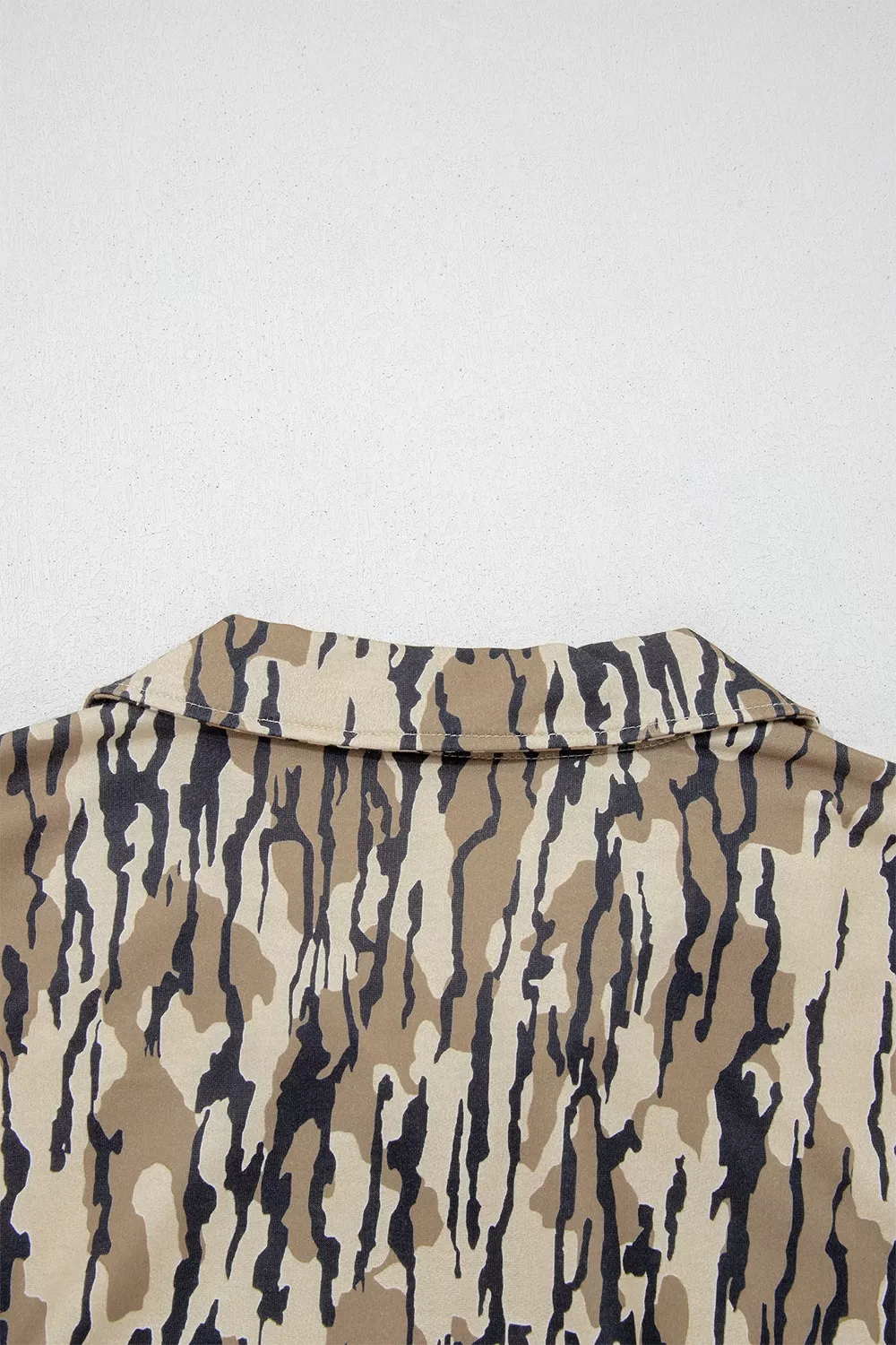 Camouflage Zipper Collar Front Pocket Sweatshirt, image 12