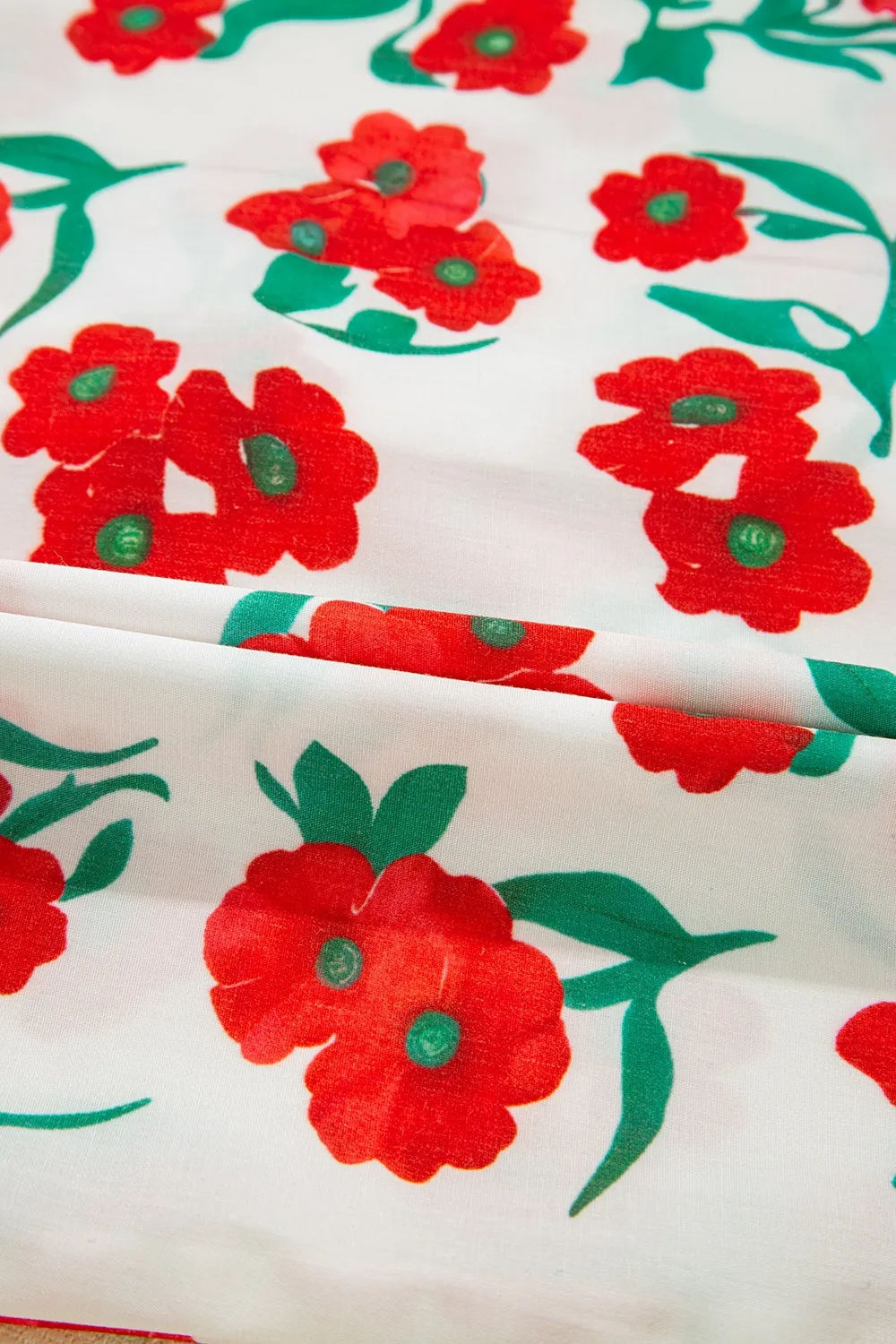 Printed V-Neck Short Sleeve Shirt, image 10