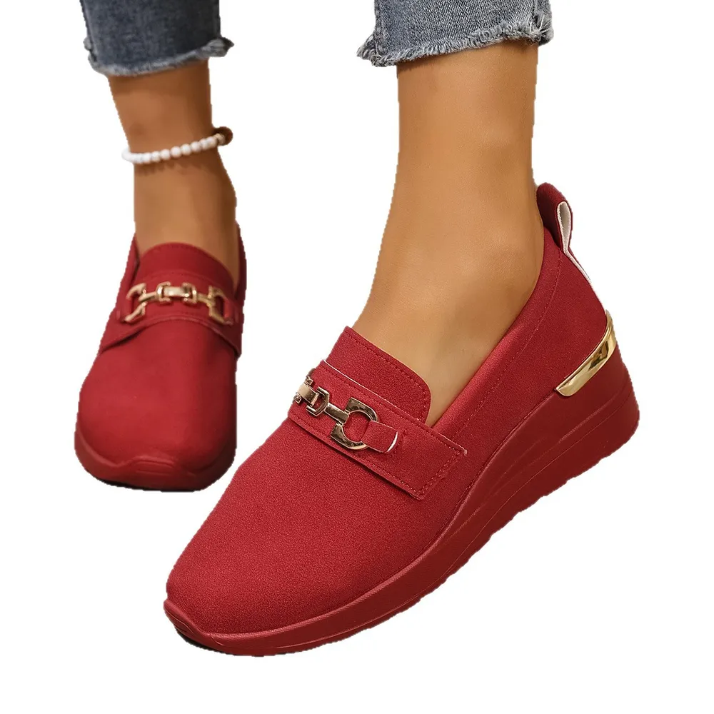 Round Toe Wedge Slip-Ons, image 6