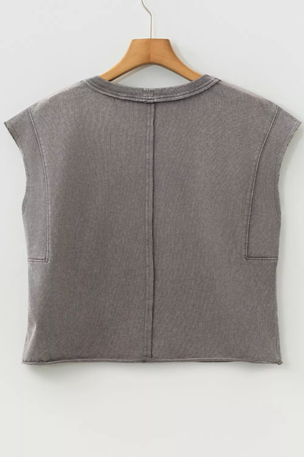 Mineral Wash Boxy Fit Cotton Tank Top, image 5