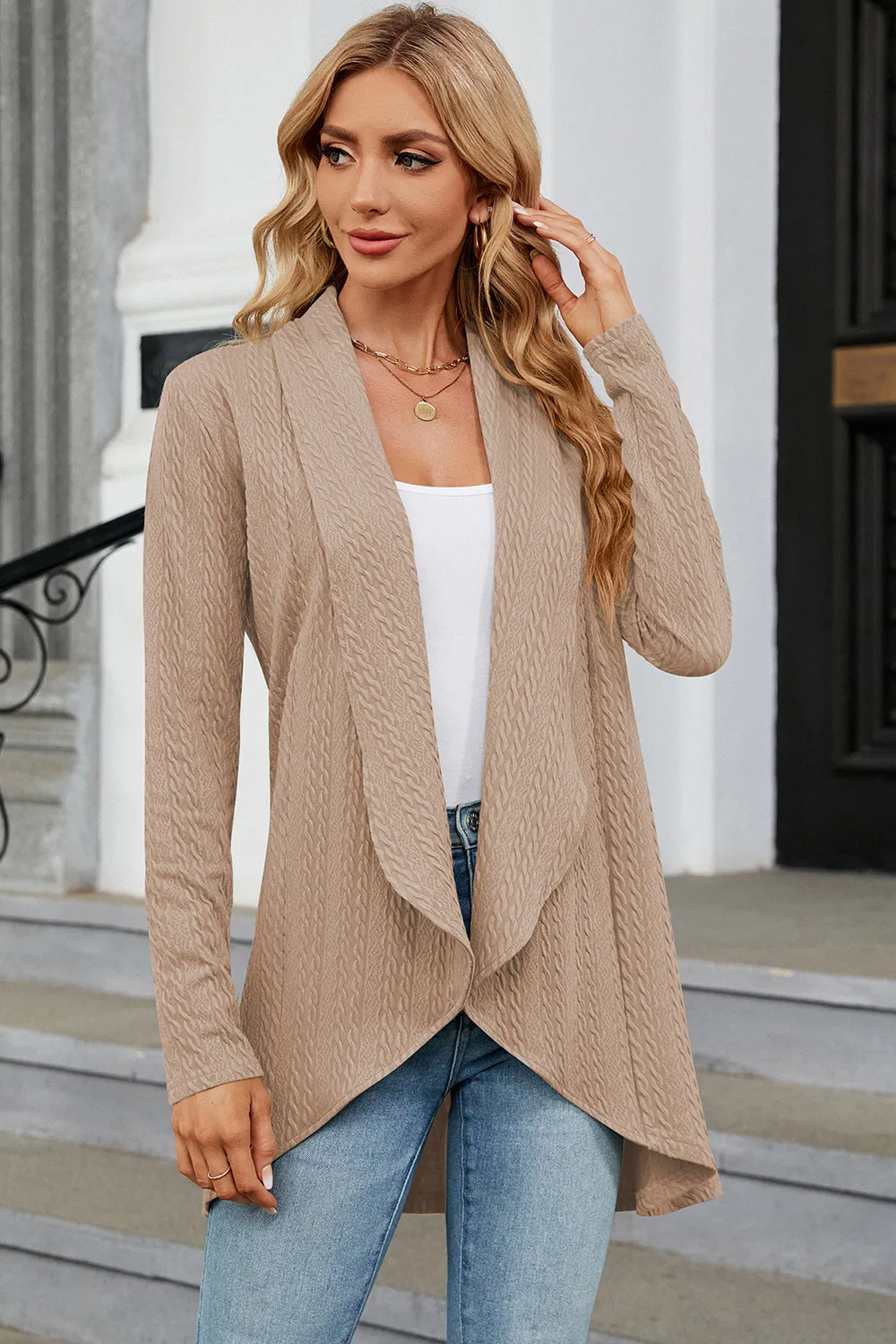 Open Front Long Sleeve Cardigan, image 28