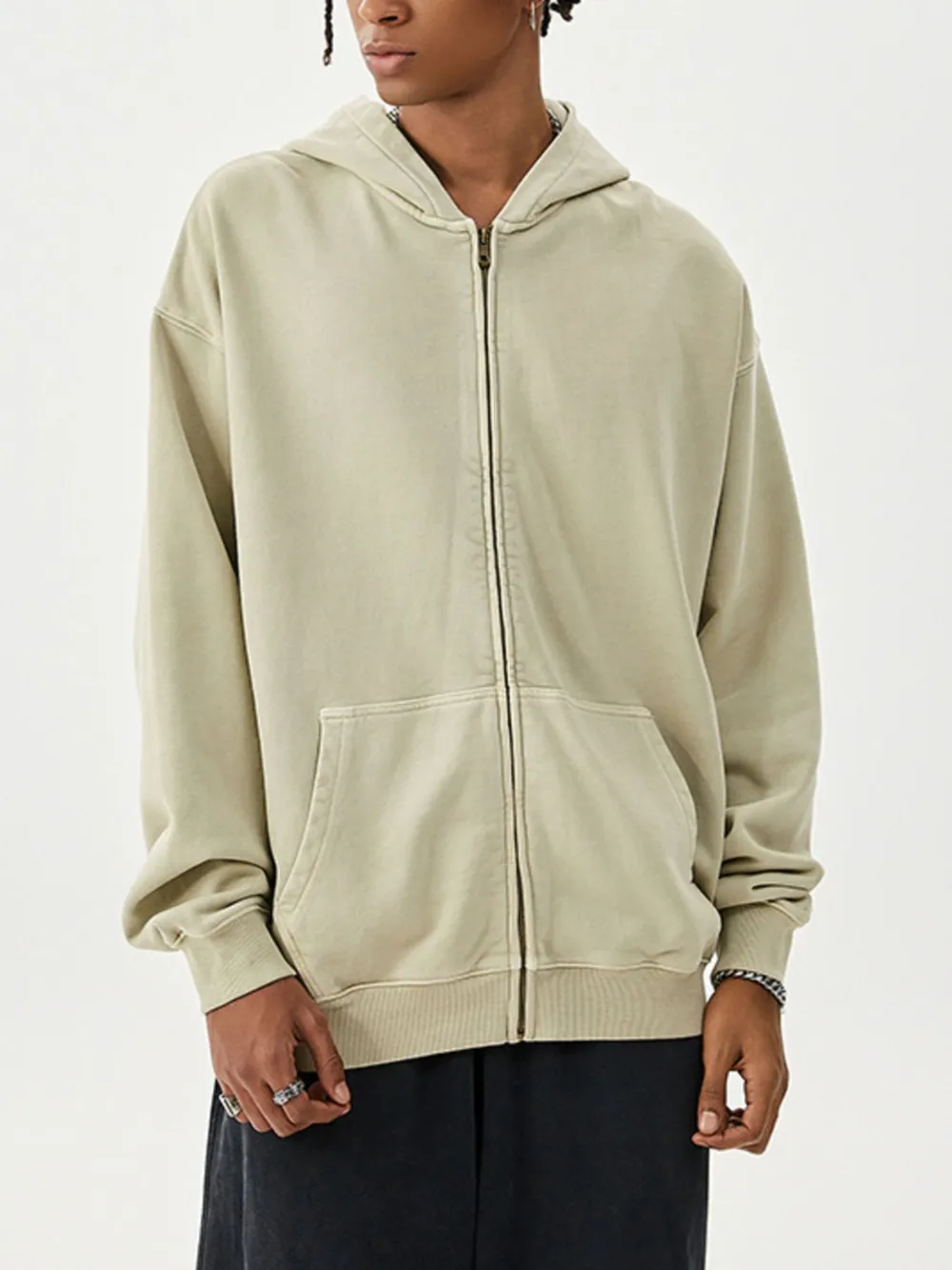 Men's Zip Up Long Sleeve Hoodie, image 6