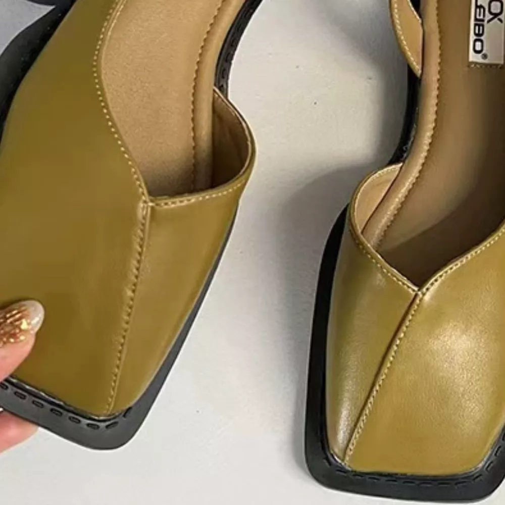 Square Toe Flats Sandals, image 9