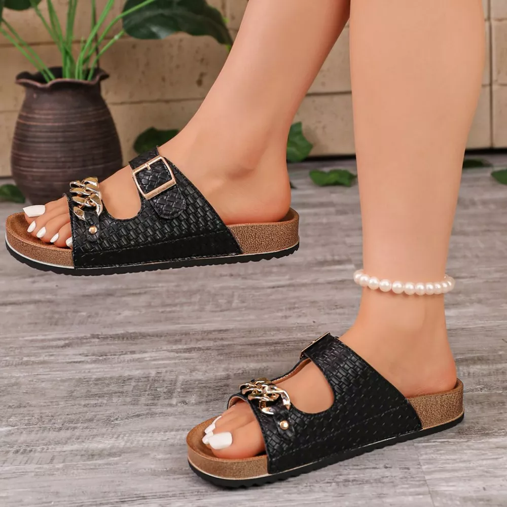 Woven Open Toe Sandals, image 6