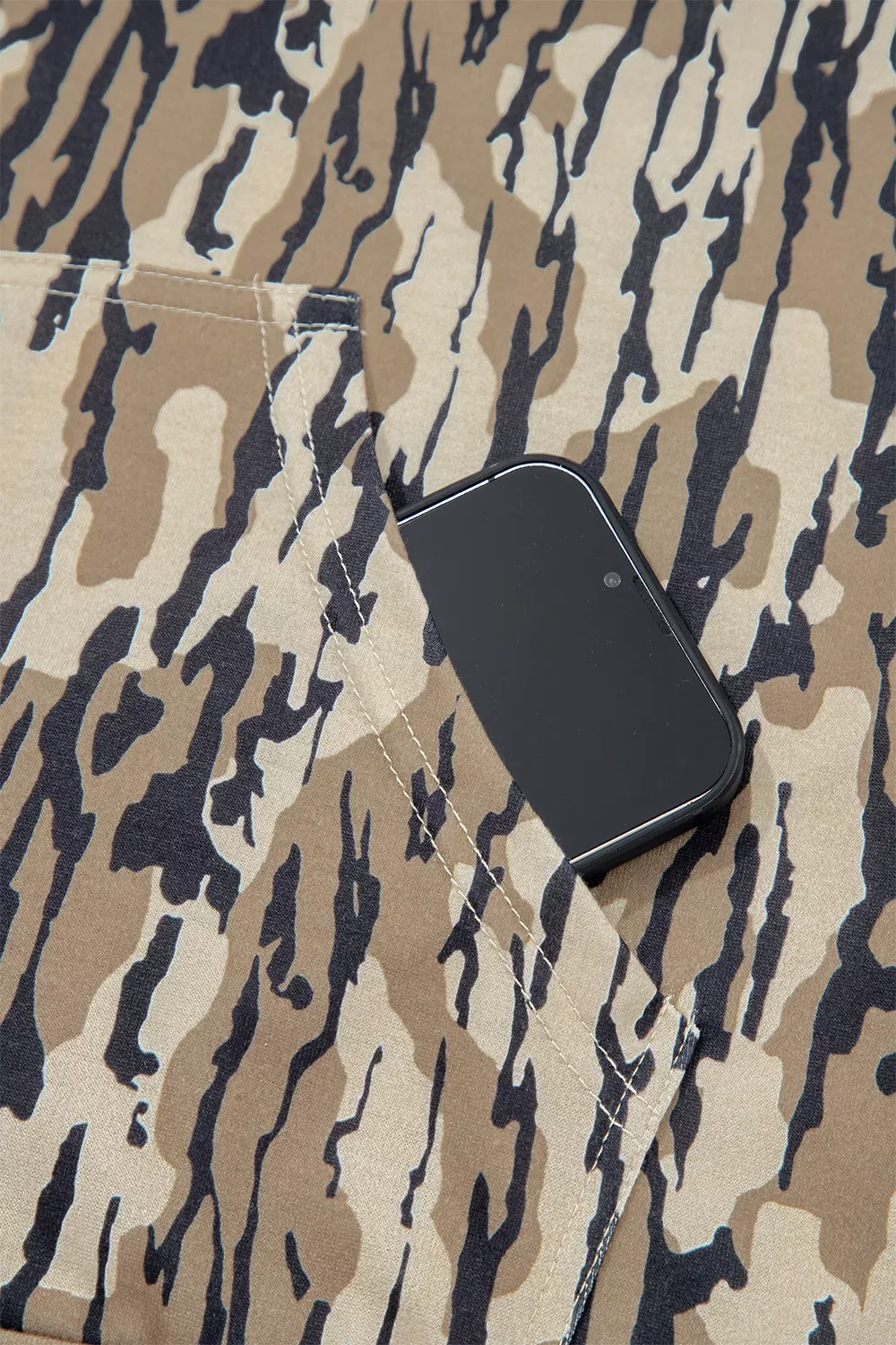 Camouflage Zipper Collar Front Pocket Sweatshirt, image 14