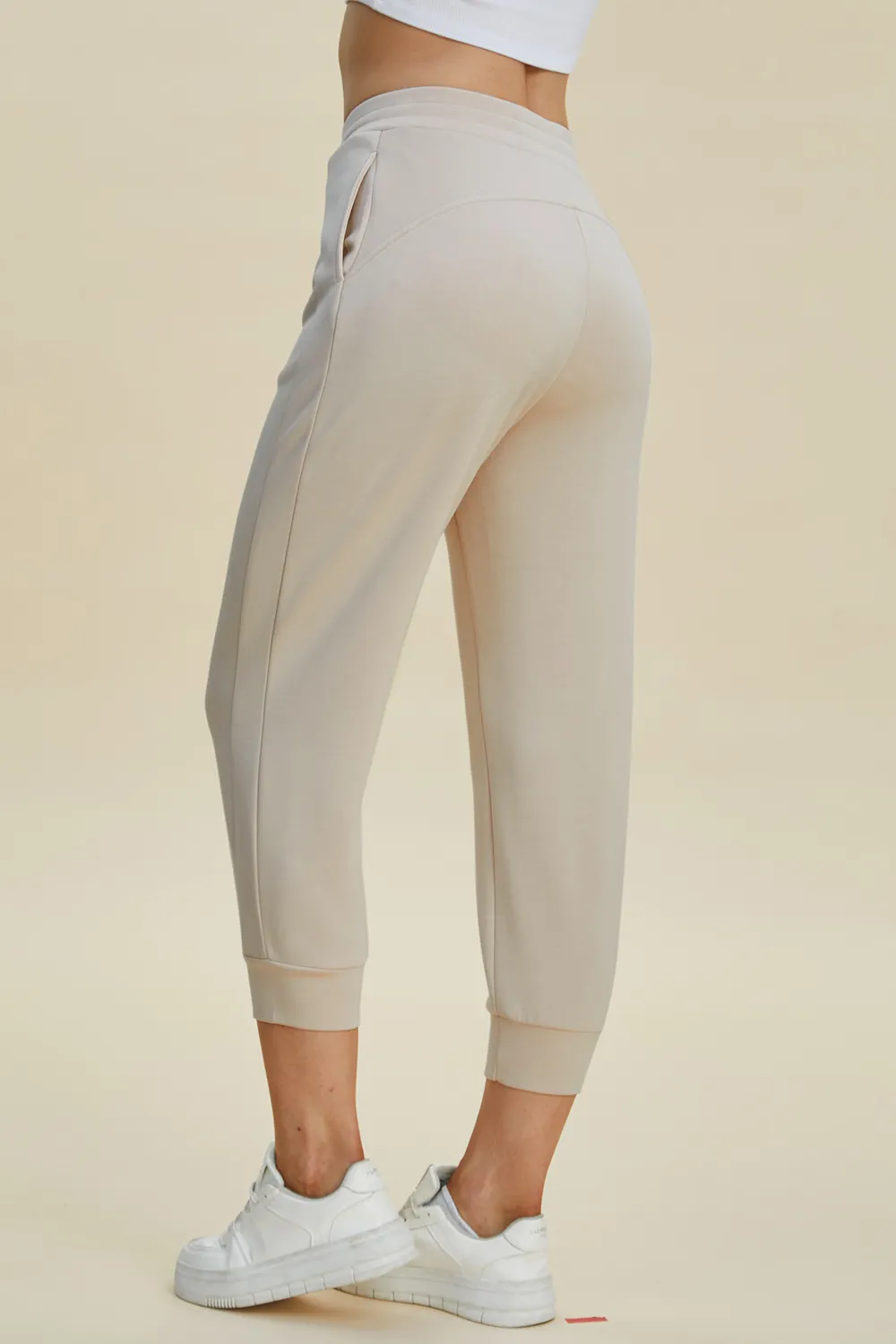 Full Size Air Scuba Drawstring High Waist Cropped Pants, image 16